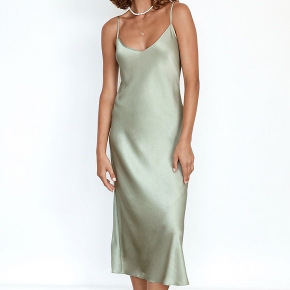 Aritiza The Only Slip Silk Midi Dress